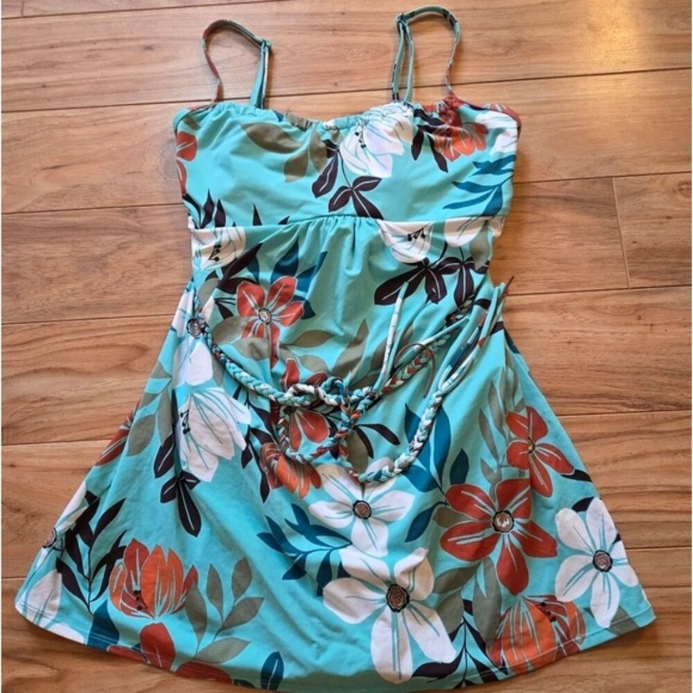 Roxanne Retro Floral Bra Size One Piece Swimsuit Swimdress 16/40C NWOT